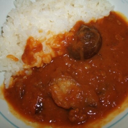 茄子入りカレーとっても美味しかったです。火の通りが早いので時短にもなりますね。ご馳走さまでした（*^_^*）